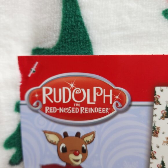 Rudolph Red-Nosed Reindeer Oversized Plush Throw Blanket 60" x 70" Christmas - Picture 15 of 16